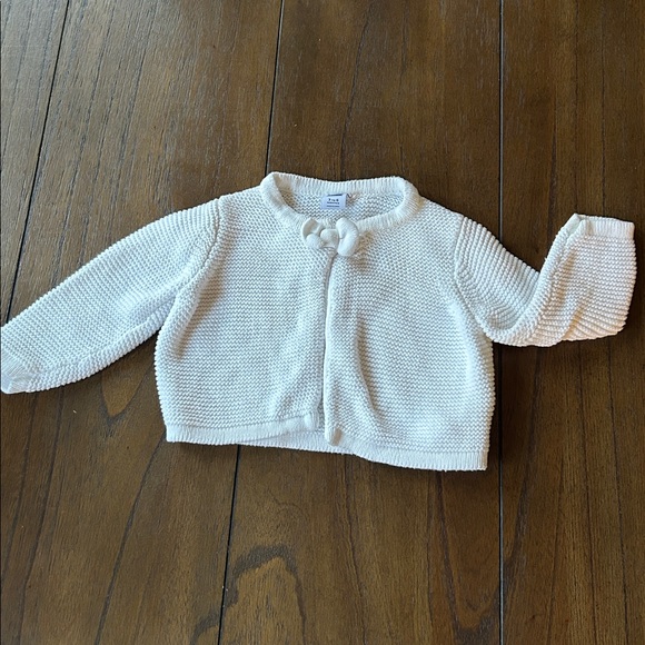 Janie and Jack Other - JANIE and JACK Textured Knit Bow Close Cardigan